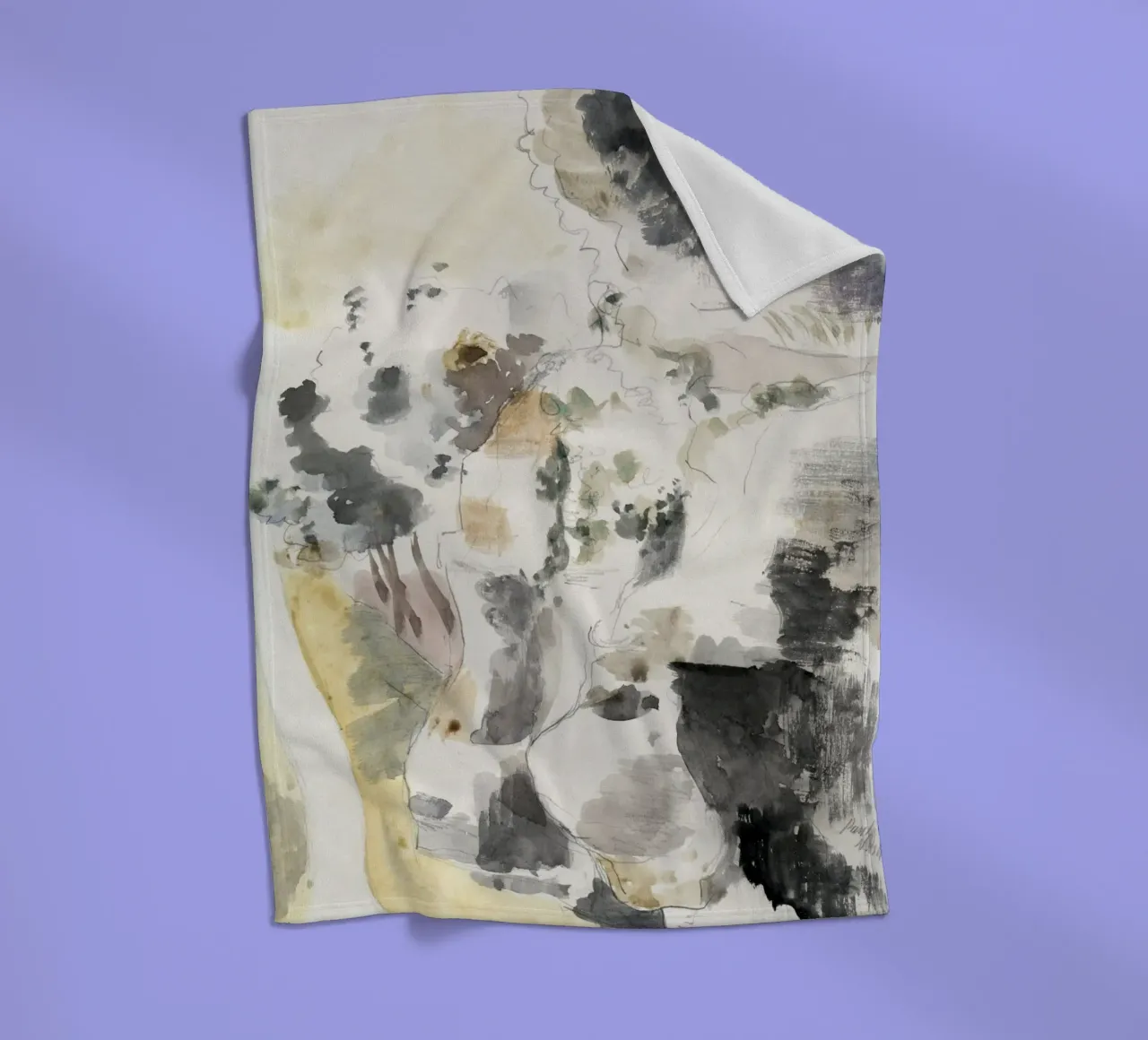 Cliffs abstract coperta in pile da vintageshop