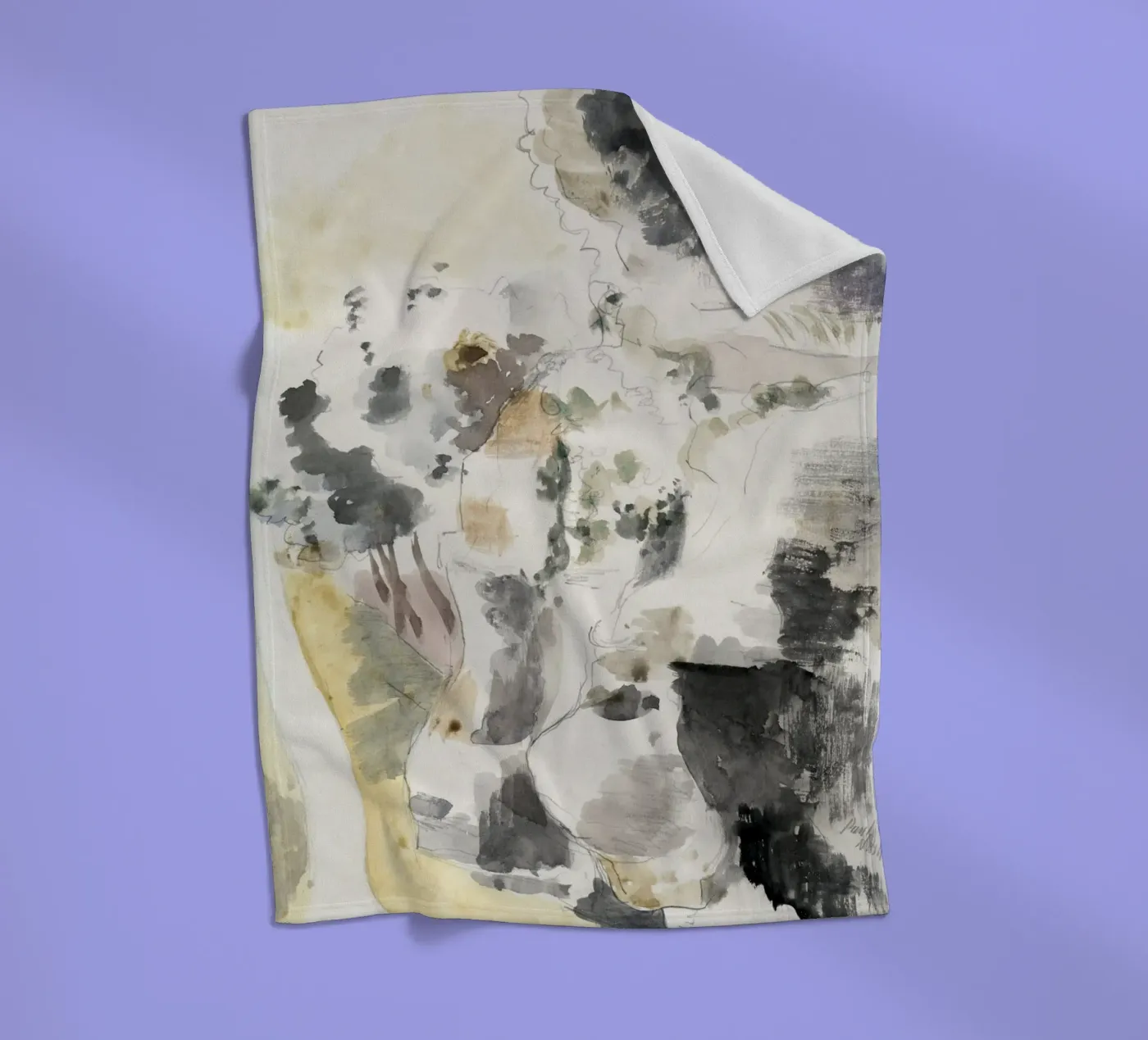 Cliffs abstract Fleecedecke von vintageshop