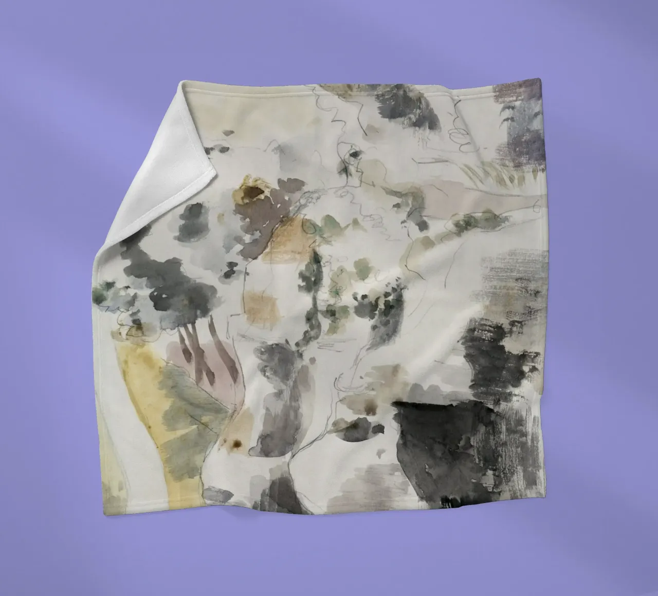 Cliffs abstract coperta in pile da vintageshop