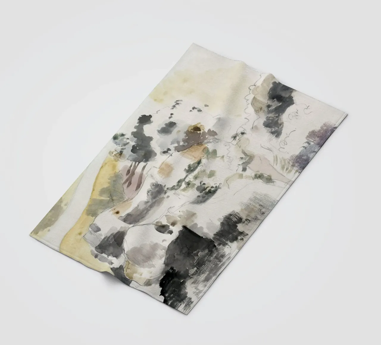 Cliffs abstract coperta in pile da vintageshop