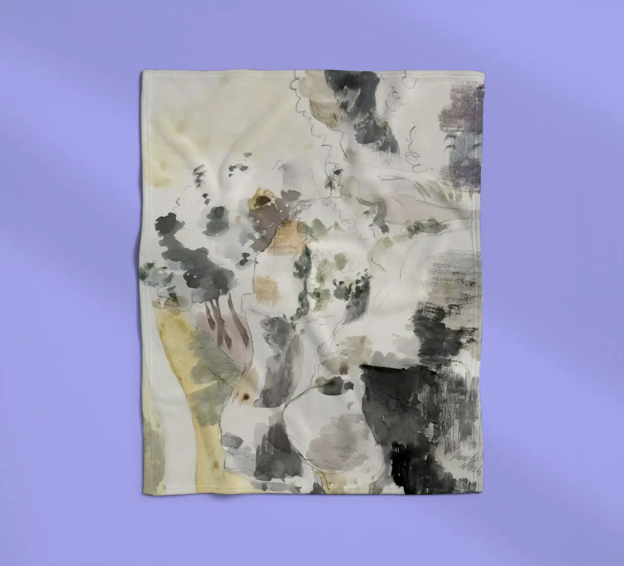 Cliffs abstract coperta in pile da vintageshop