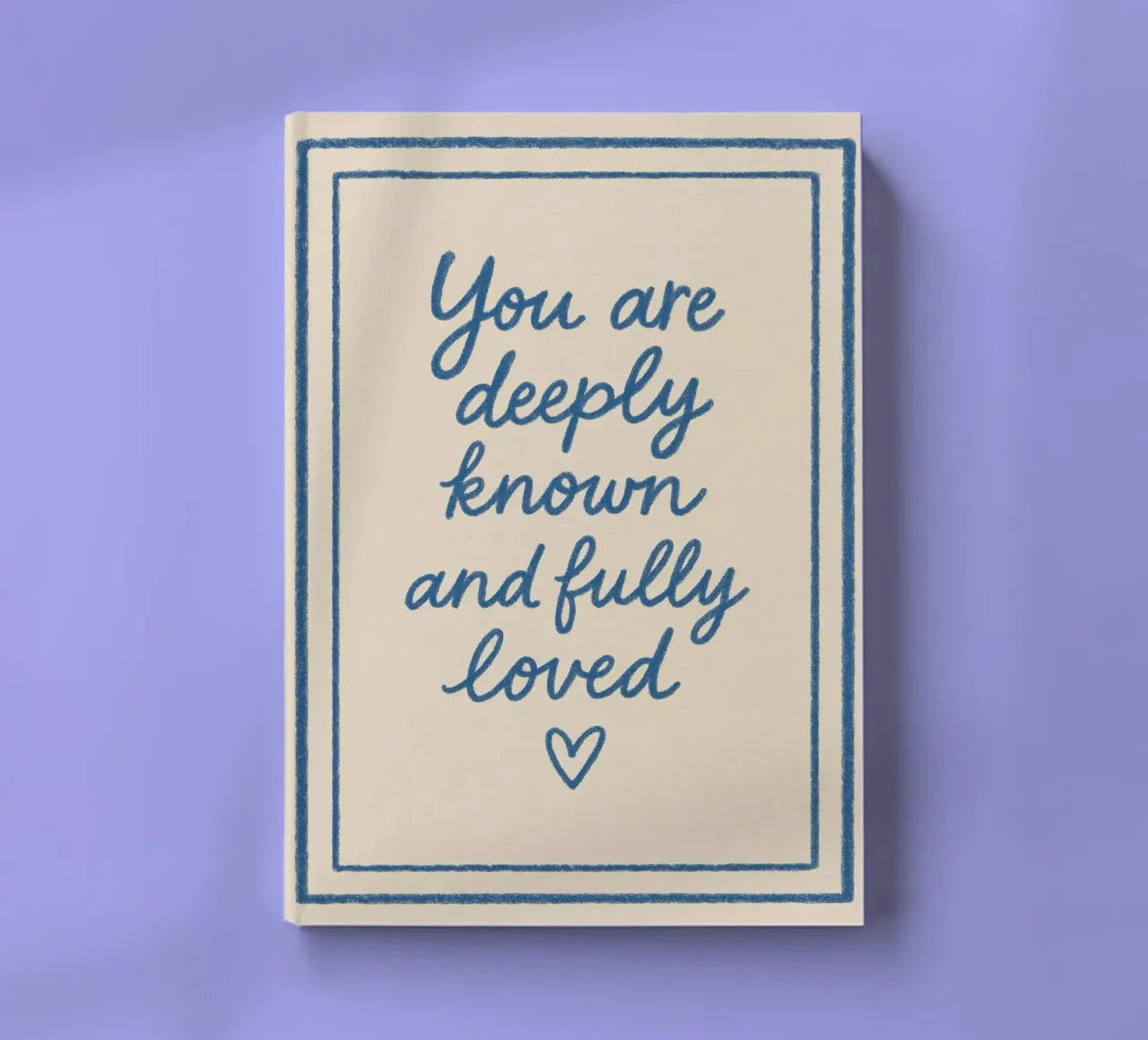 Deeply Known and Fully Loved - Art Print notebook by vintagepod
