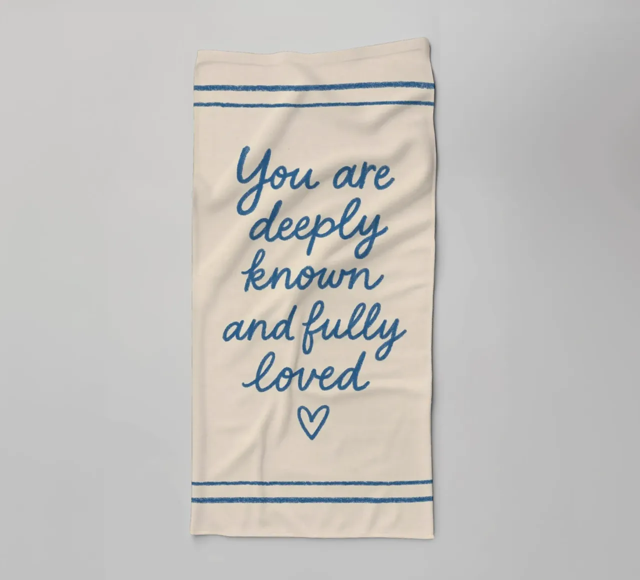 Deeply Known and Fully Loved - Art Print towel by vintagepod