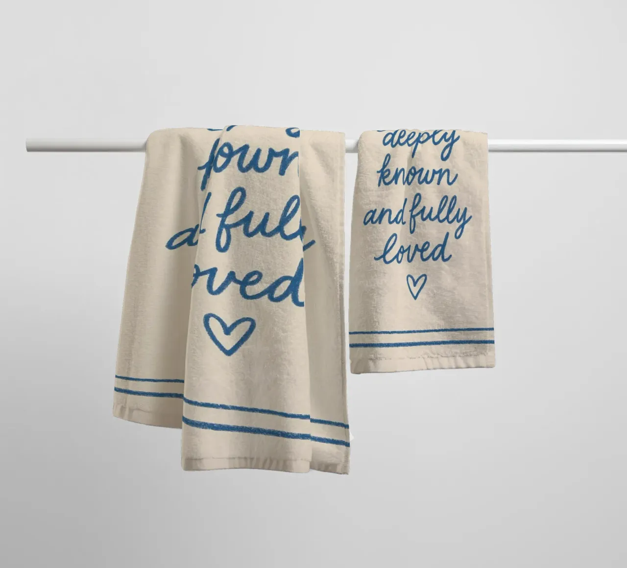 Deeply Known and Fully Loved - Art Print towel by vintagepod