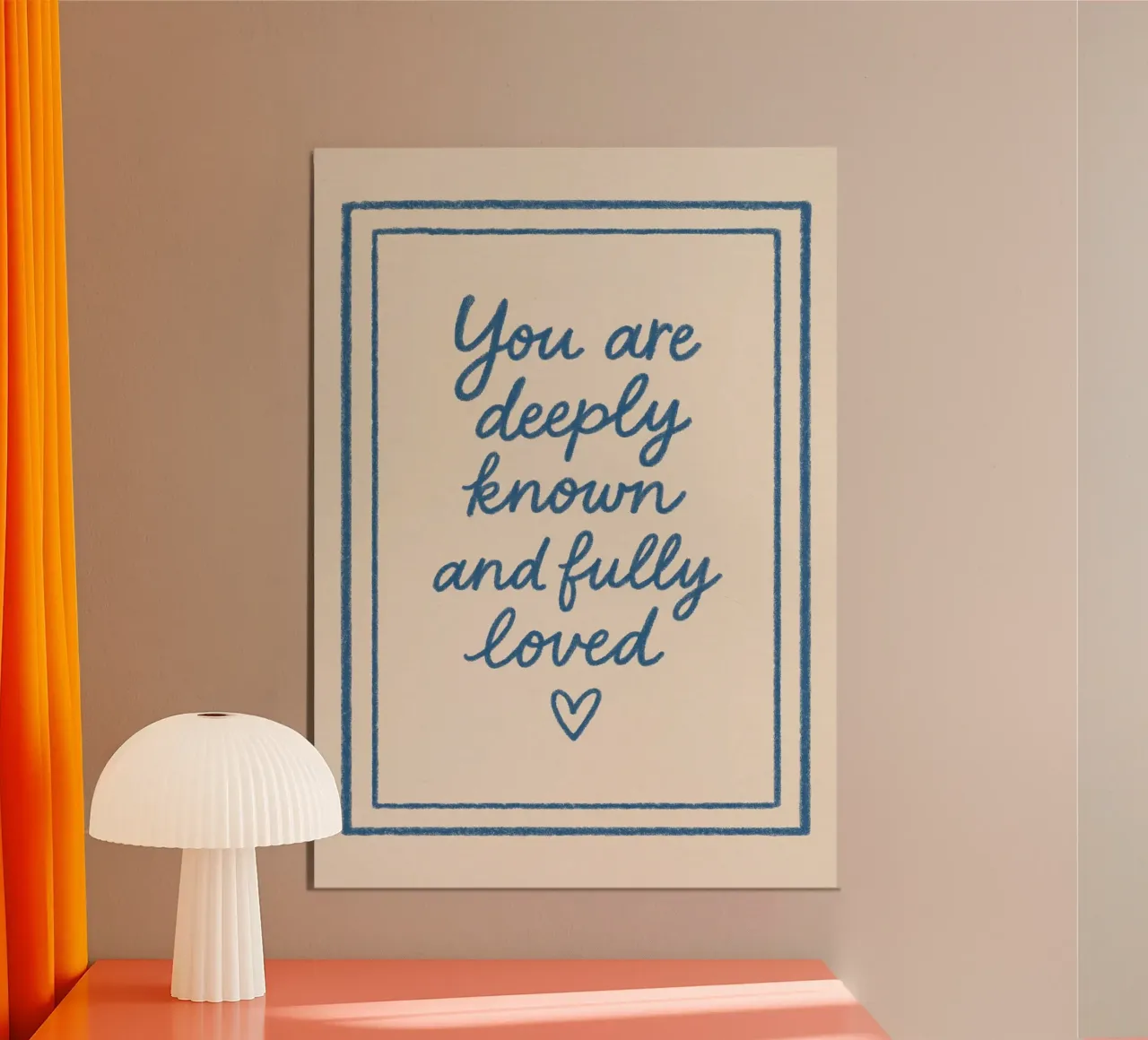 Deeply Known and Fully Loved - Art Print poster by vintagepod