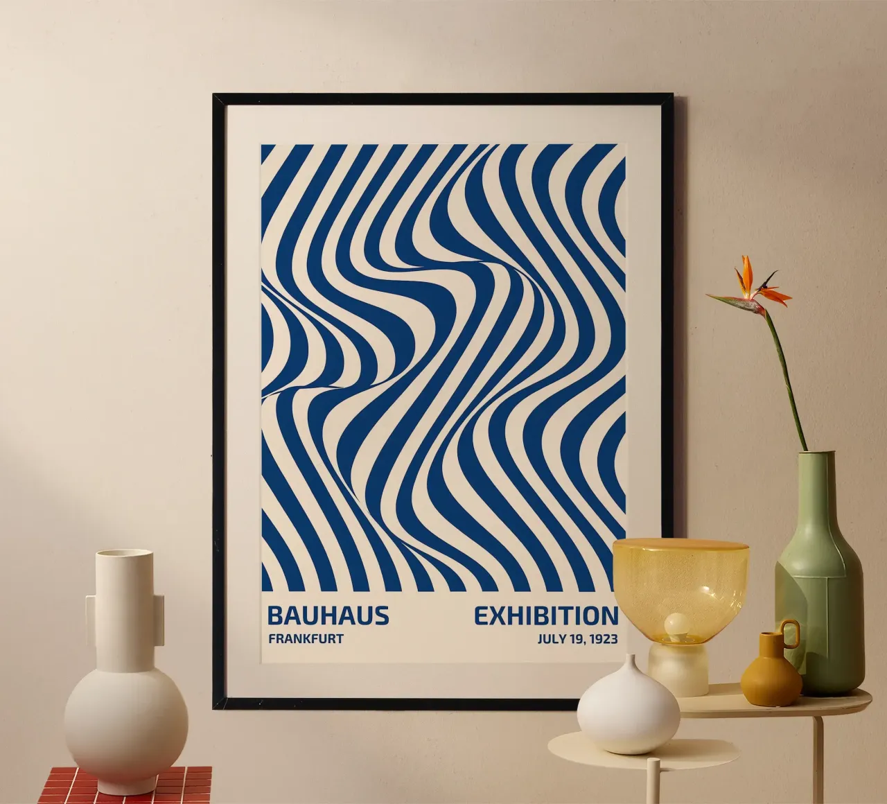 Bauhaus di Francoforte 1923 poster con telaio in alluminio da Brooke
