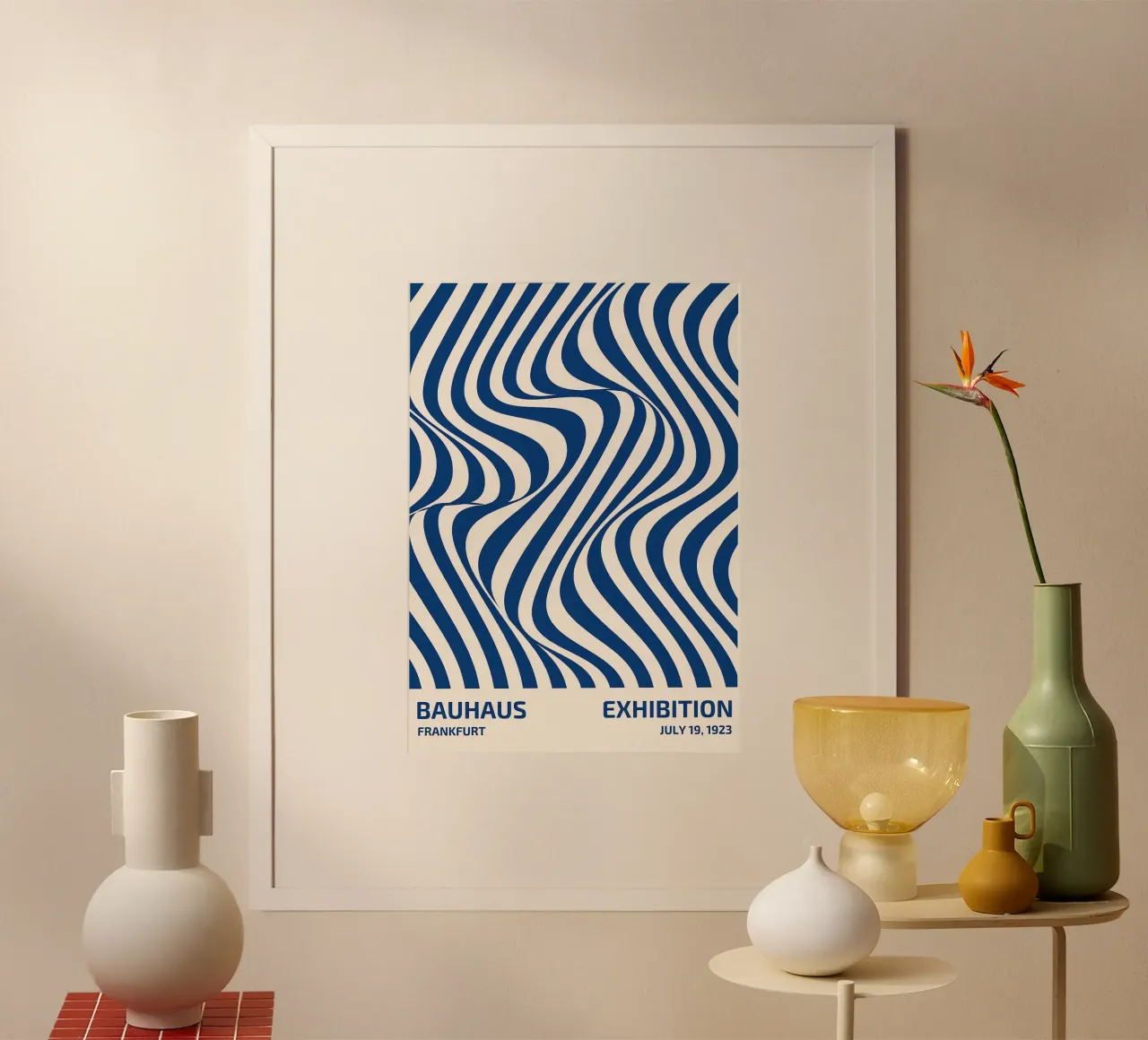 Bauhaus di Francoforte 1923 poster con telaio in alluminio da Brooke