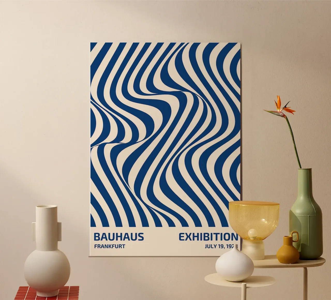 Bauhaus di Francoforte 1923 poster con telaio in alluminio da Brooke