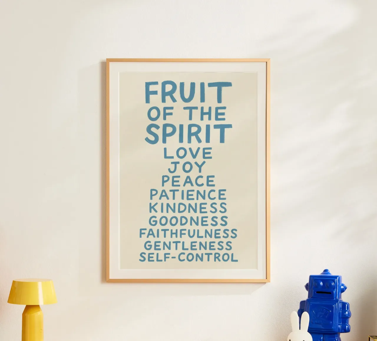 Frucht des Geistes - Galater 5:22-23 Kunstdruck Poster von vintagepod