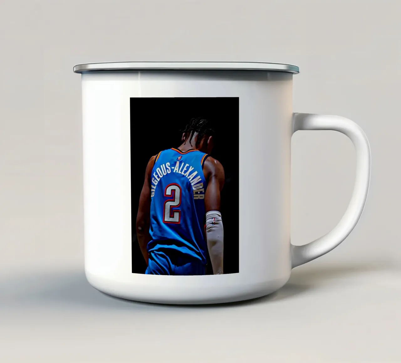 Gilgeous-Alexander tazza in smalto da Low poly art