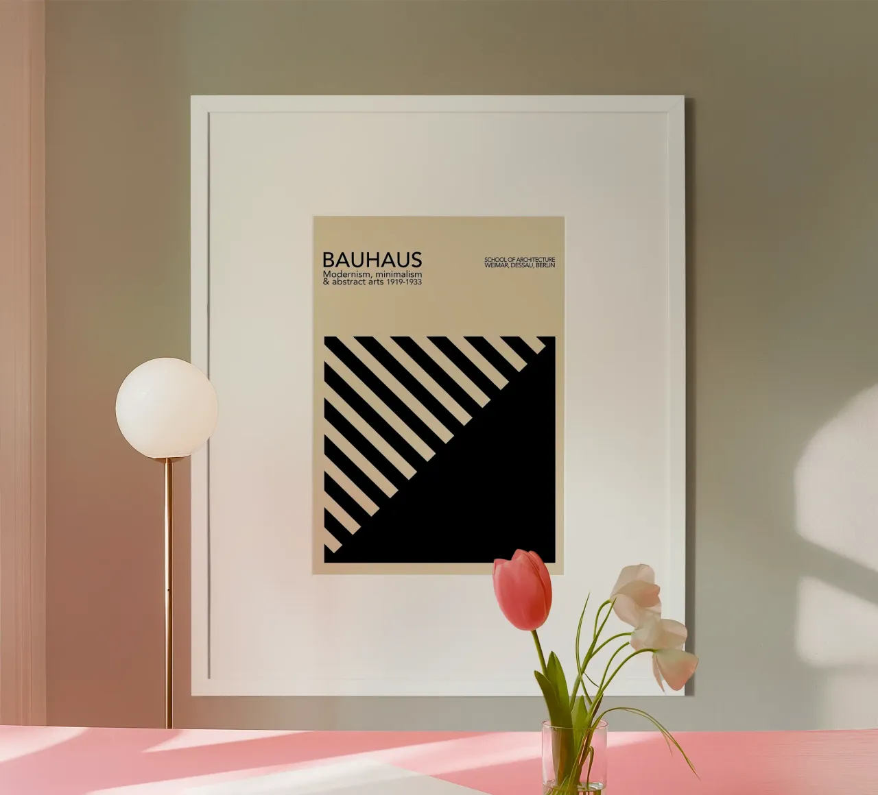 Bauhaus 1919 poster con telaio in alluminio da Brooke