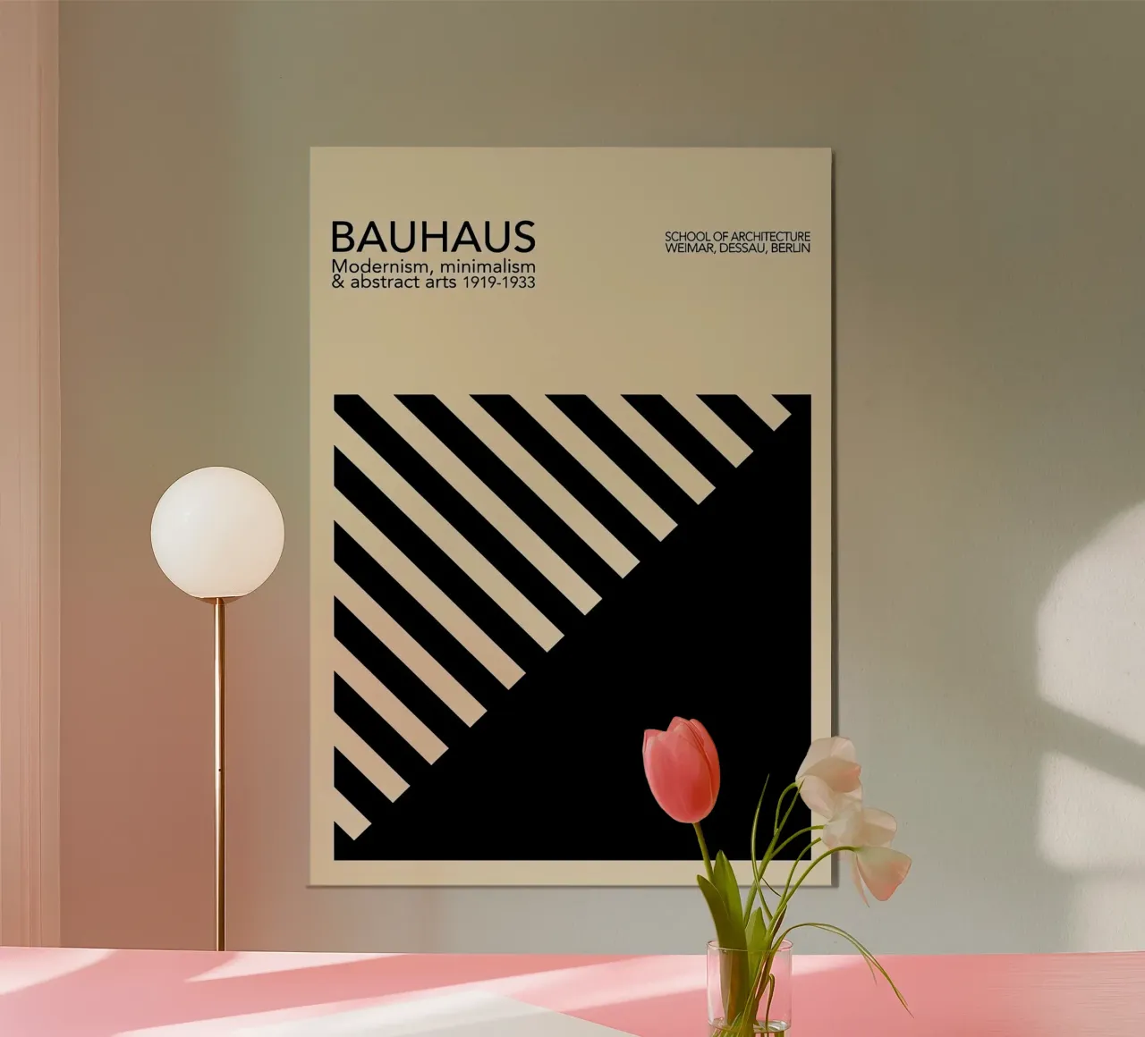 Bauhaus 1919 poster con telaio in alluminio da Brooke