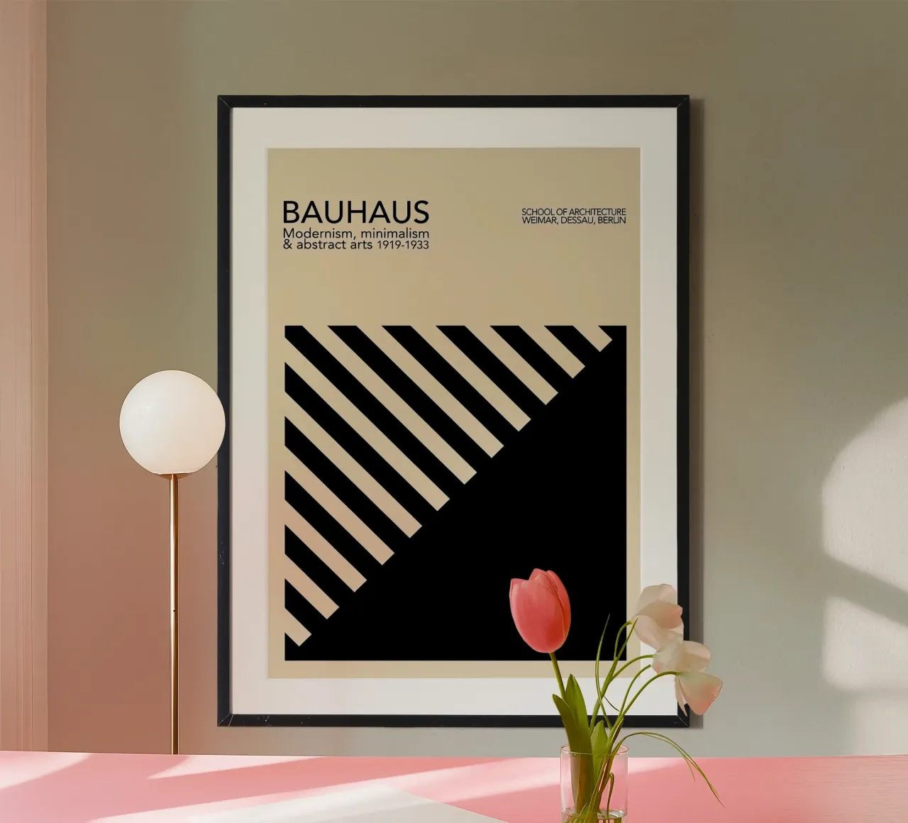 Bauhaus 1919 poster con telaio in alluminio da Brooke