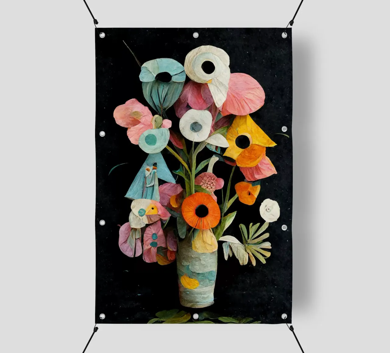 Les Fleurs telo in pvc da treechild