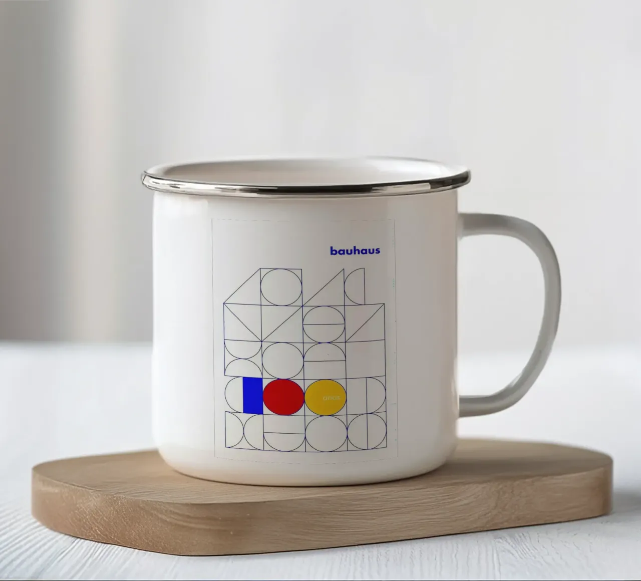 Arte Bauhaus tazza in smalto da Brooke