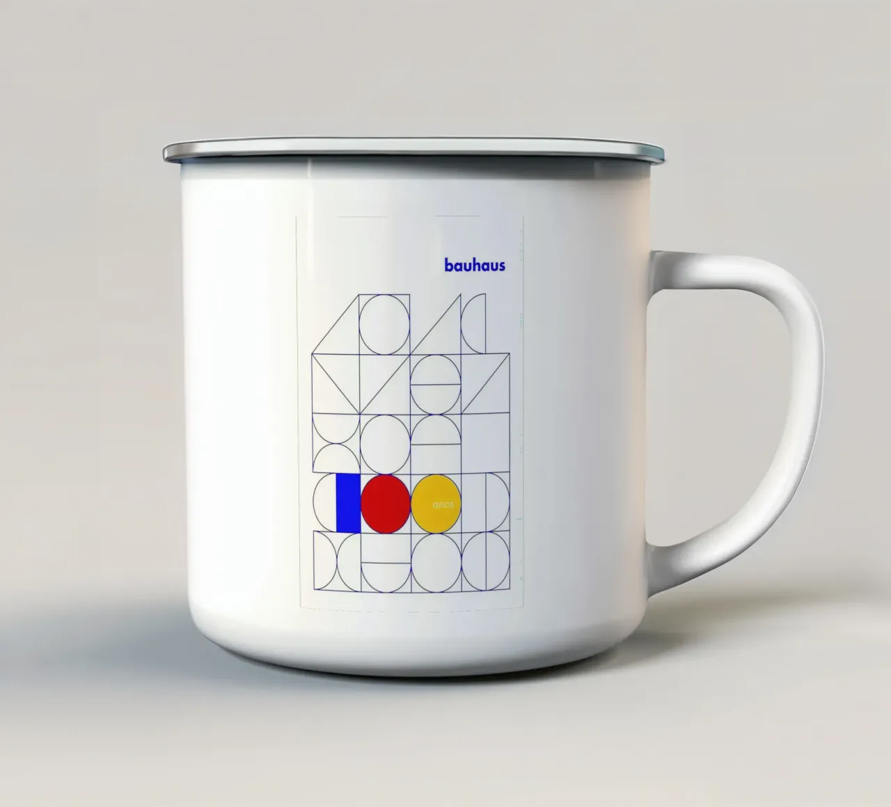 Arte Bauhaus tazza in smalto da Brooke