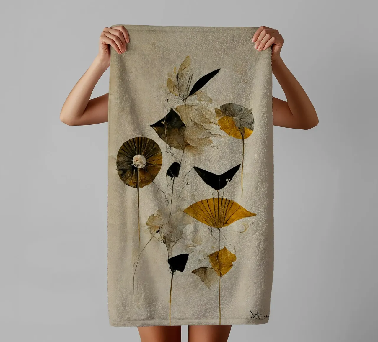Kukkia asciugamano da bagno da treechild