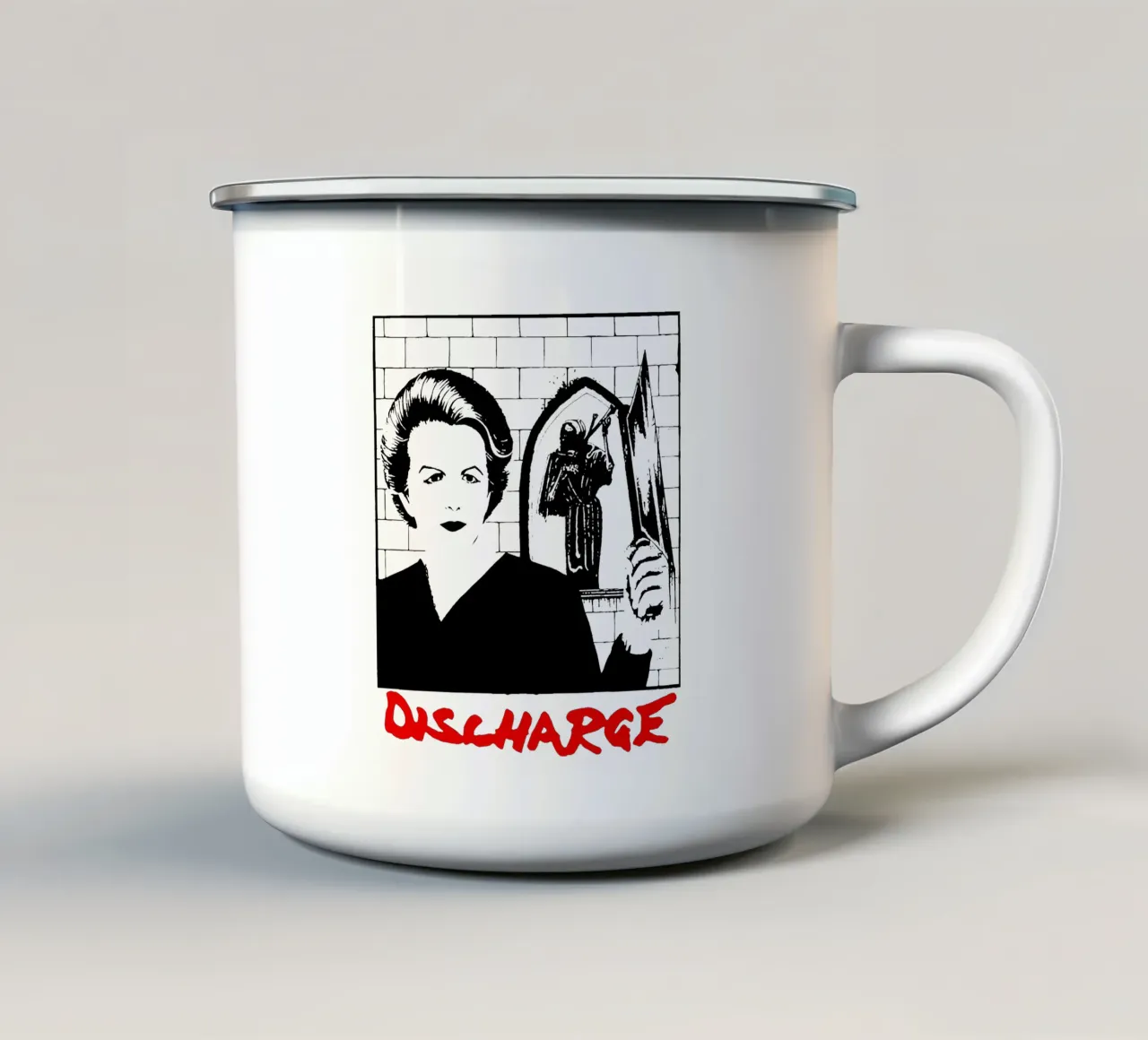 Band di rock retrò anni '60 tazza in smalto da igoshdesigns