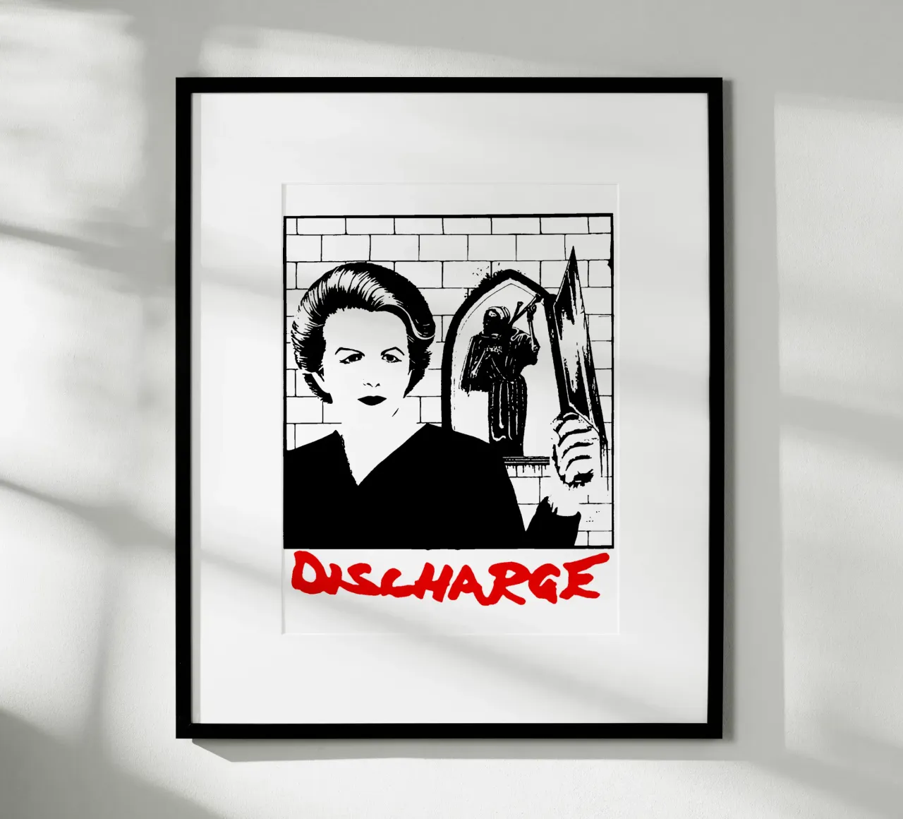 Band di rock retrò anni '60 poster con telaio in plastica da igoshdesigns