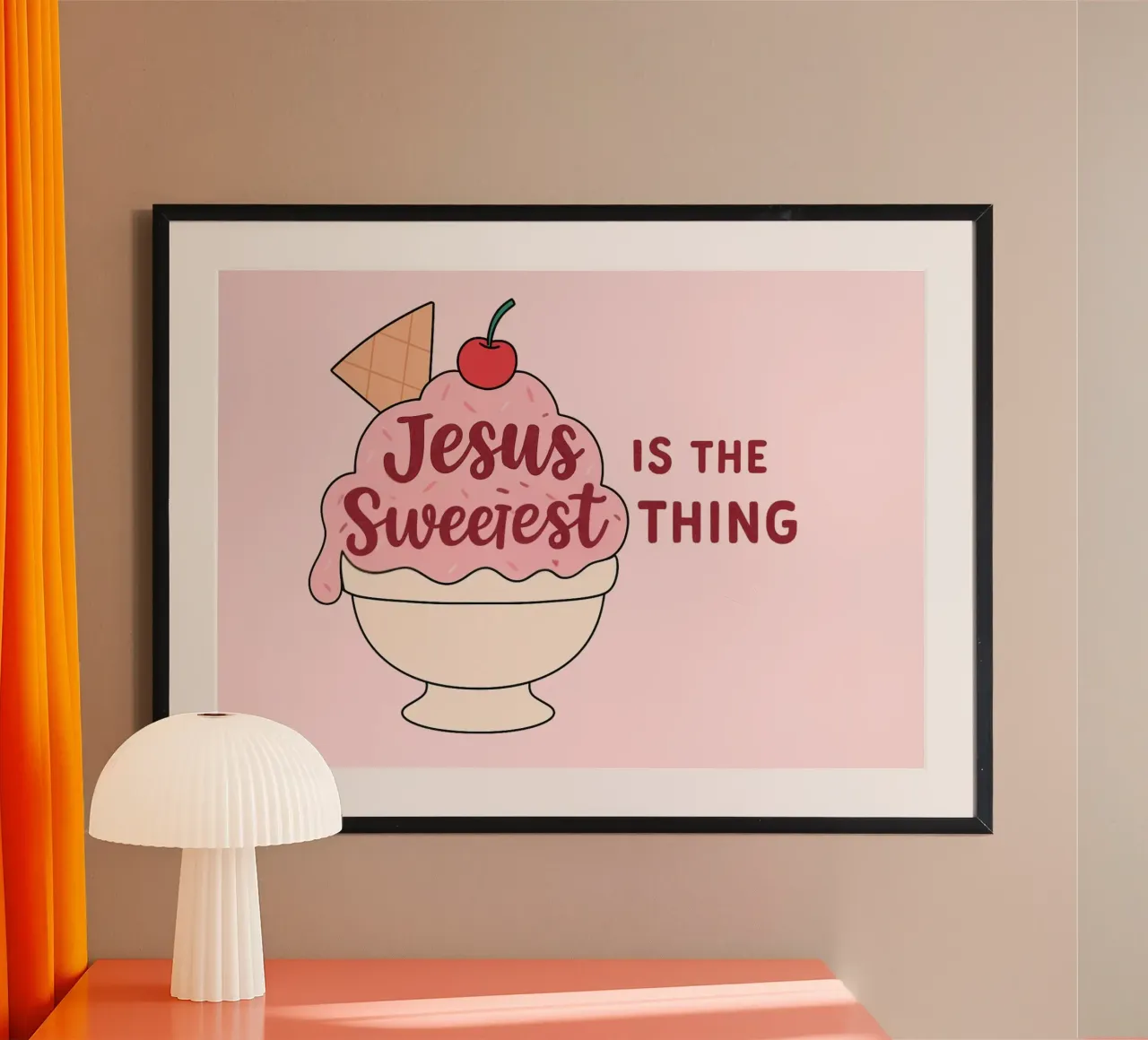 Jésus est la chose la plus douce Art chrétien poster de vintagepod