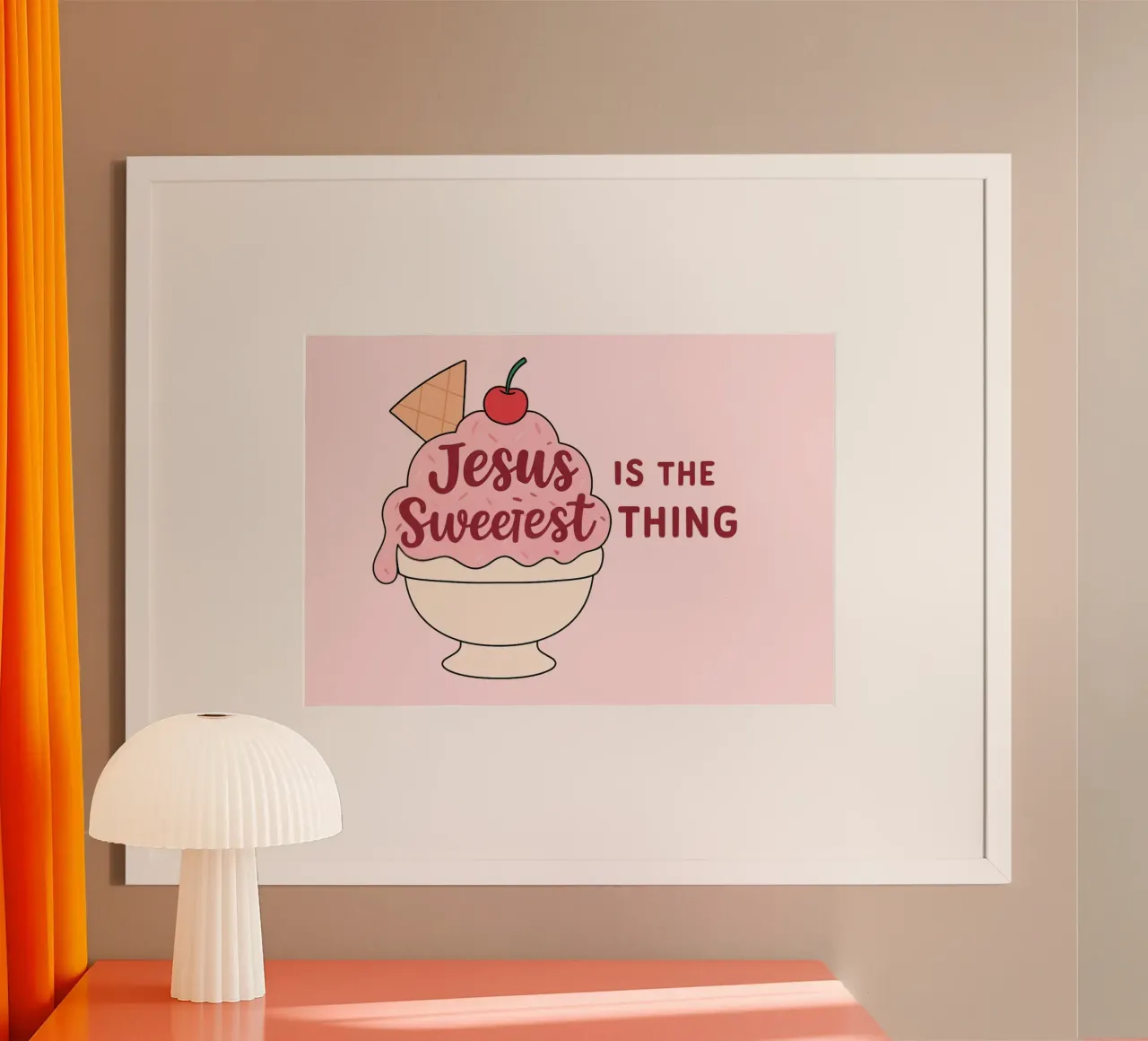 Jésus est la chose la plus douce Art chrétien poster de vintagepod
