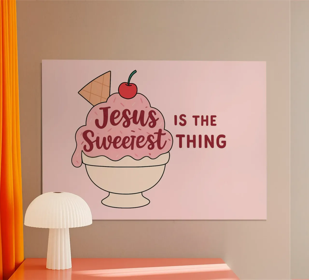 Jésus est la chose la plus douce Art chrétien poster de vintagepod