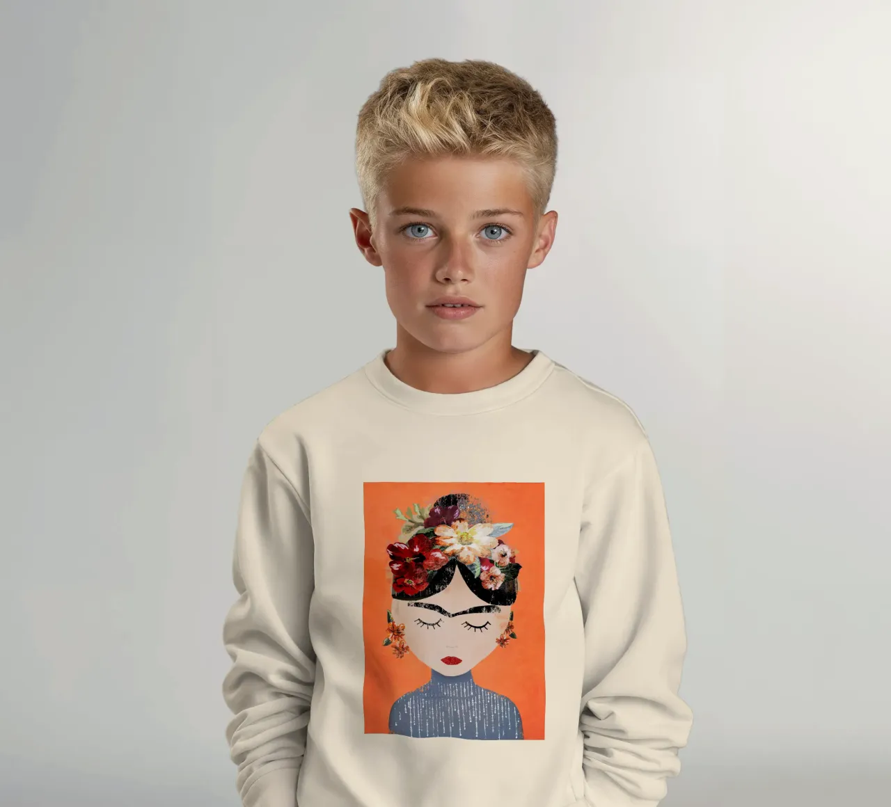 Frida (Orange) sweat enfant de treechild