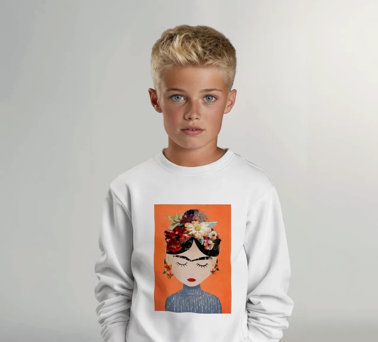 Frida (Orange) sudadera para niño de treechild