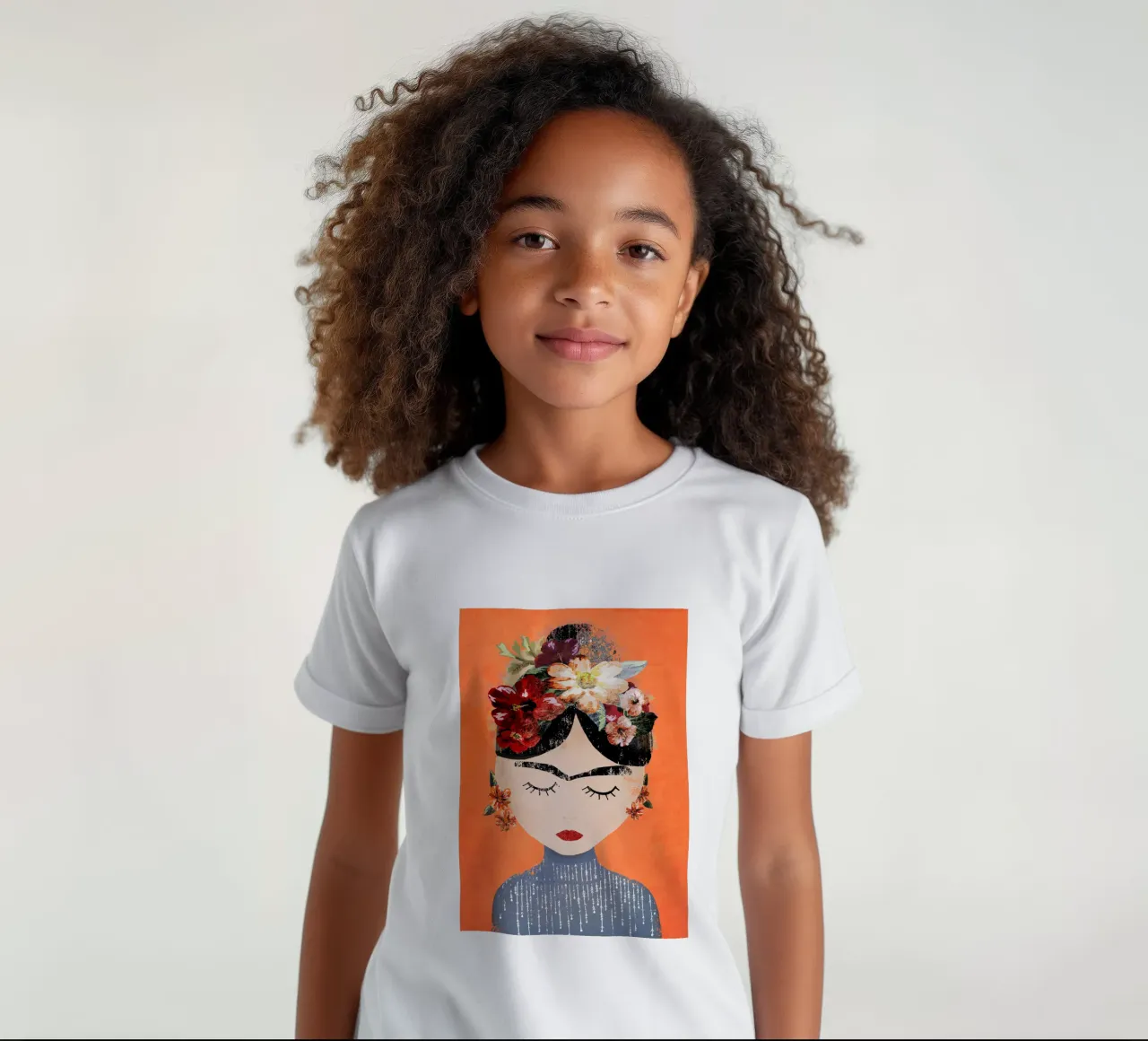 Frida (Orange) t-shirt enfant de treechild