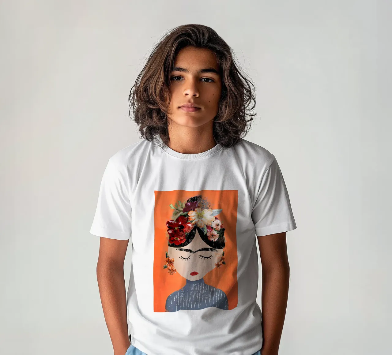 Frida (Orange) t-shirt enfant de treechild