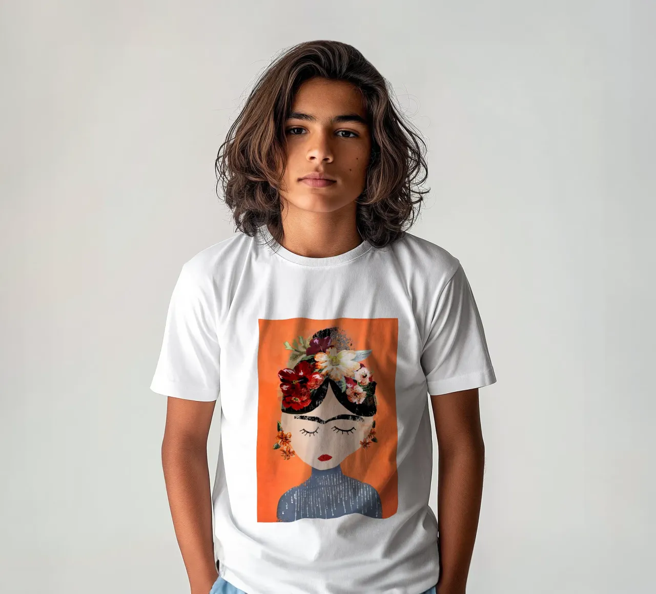 Frida (Orange) t-shirt enfant de treechild