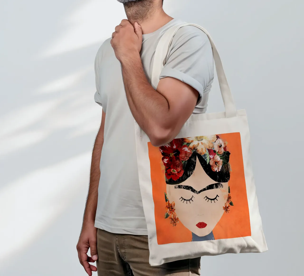 Frida (Orange) tote bag de treechild
