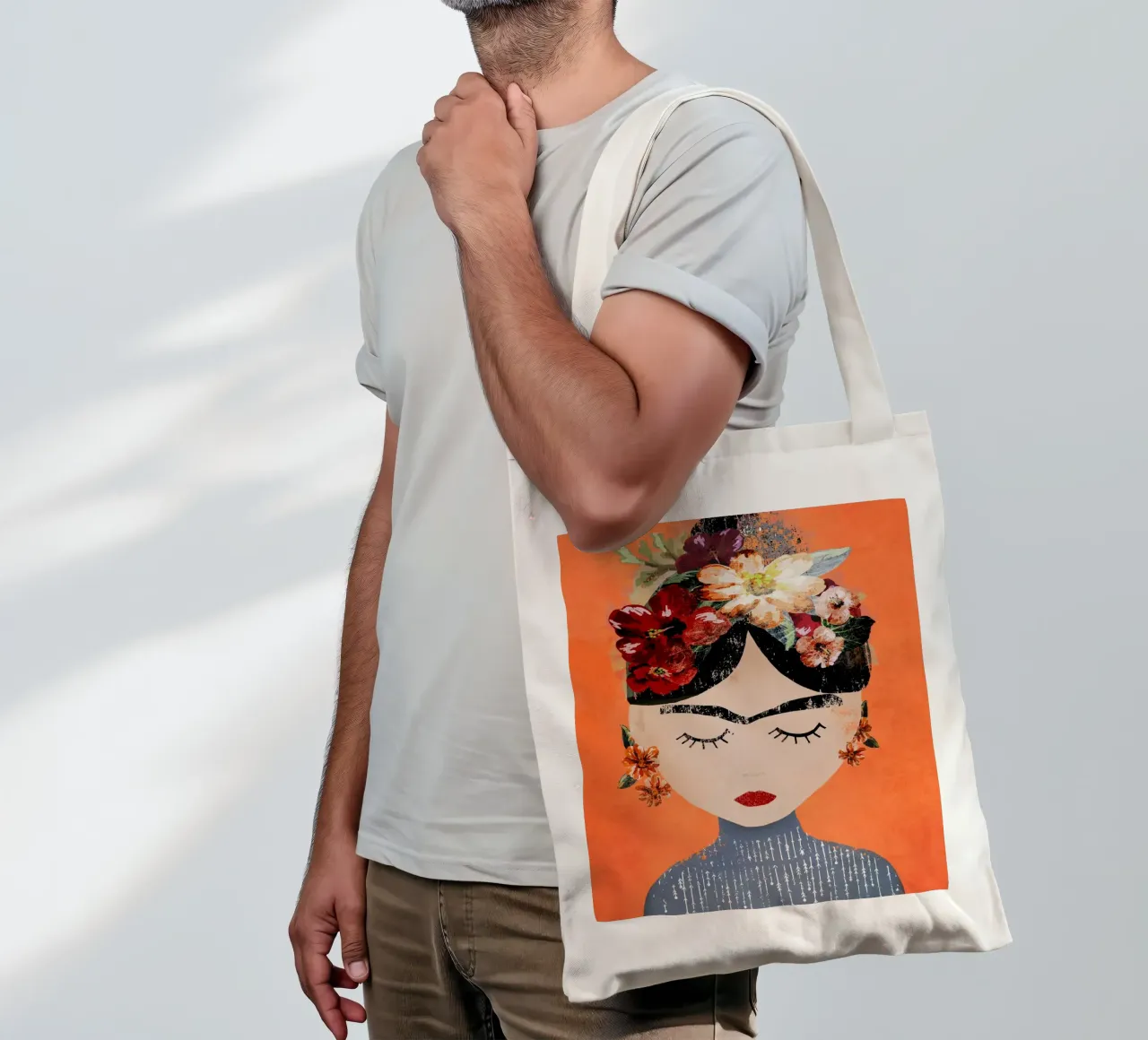 Frida (Orange) tote bag de treechild