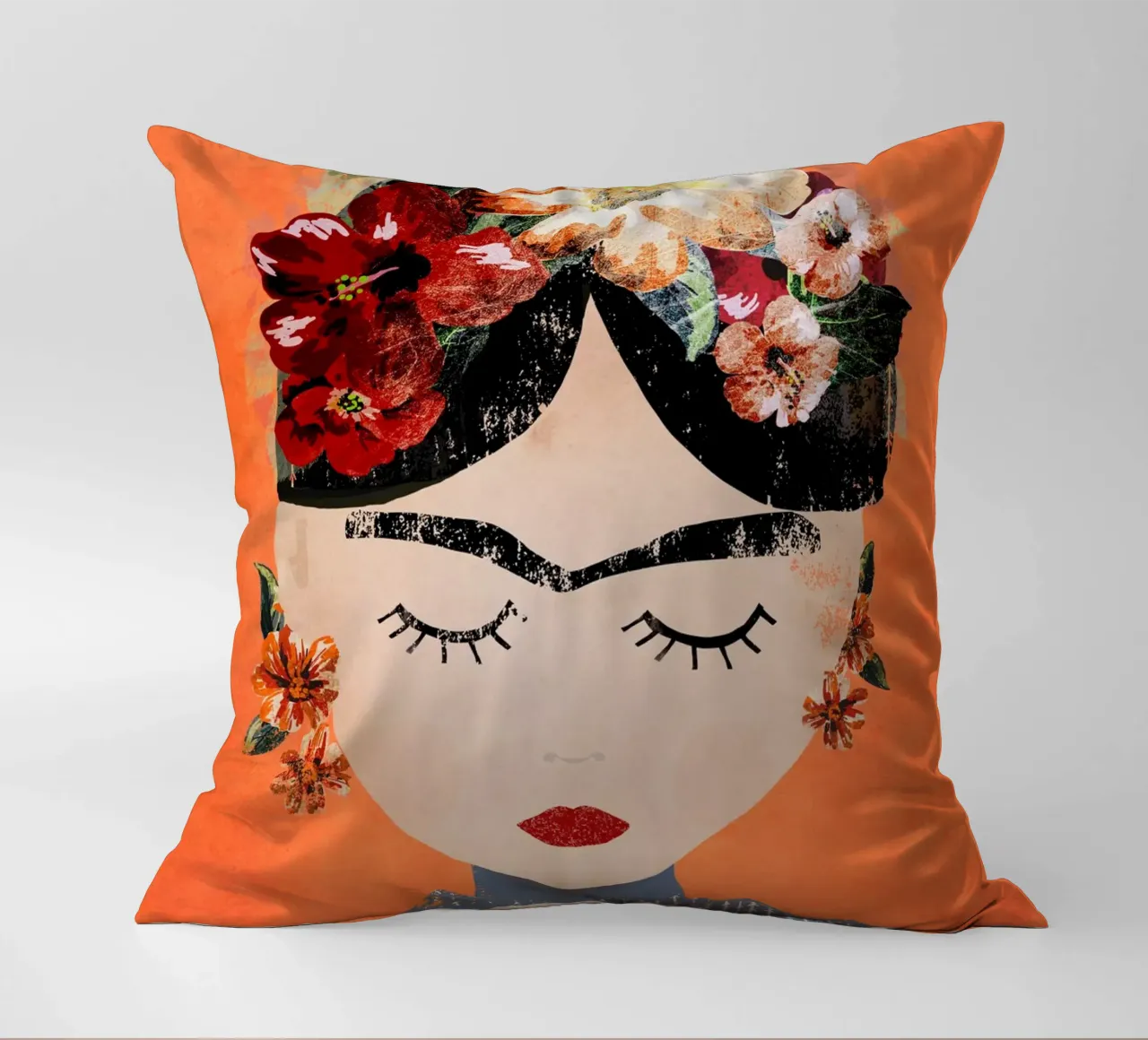 Frida (Orange) cuscino da treechild