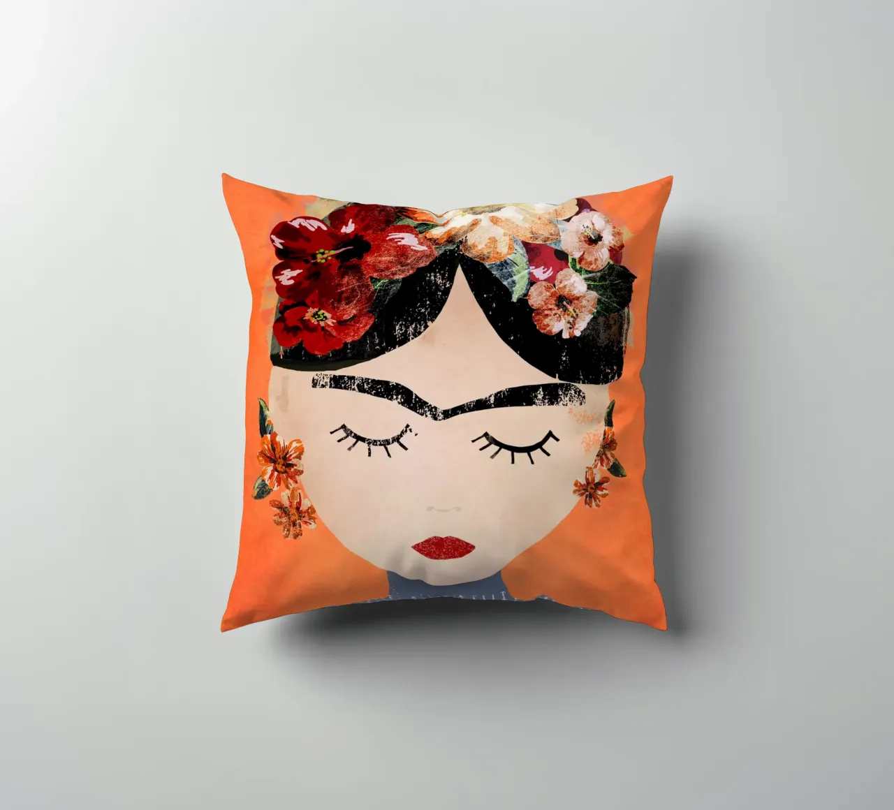 Frida (Orange) cuscino da treechild