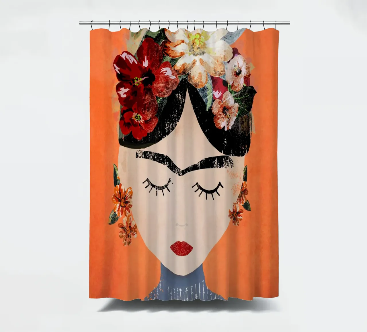 Frida (Orange) rideau de douche de treechild
