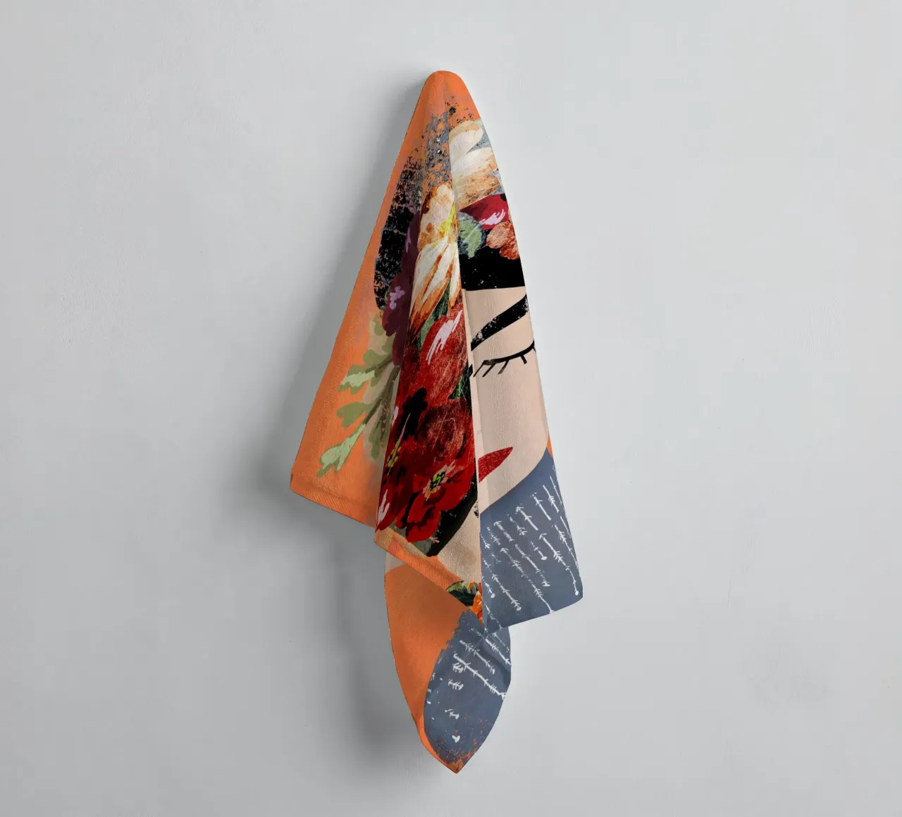 Frida (Orange) towel by treechild