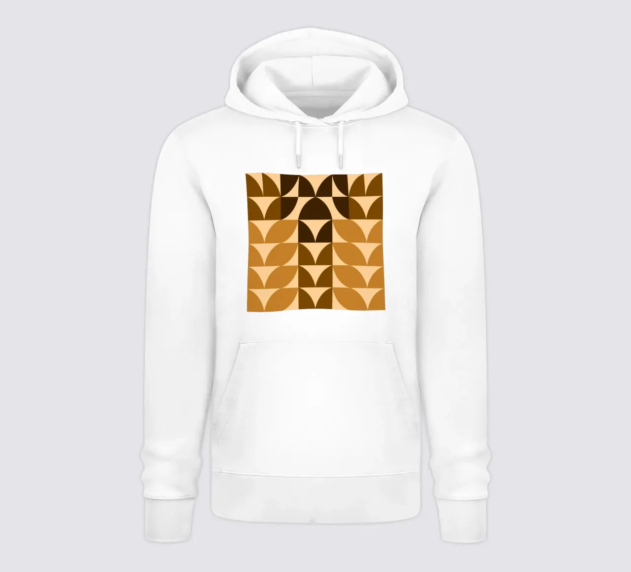 Foglie d'autunno geometriche astratte felpa con cappuccio da MirimoArt