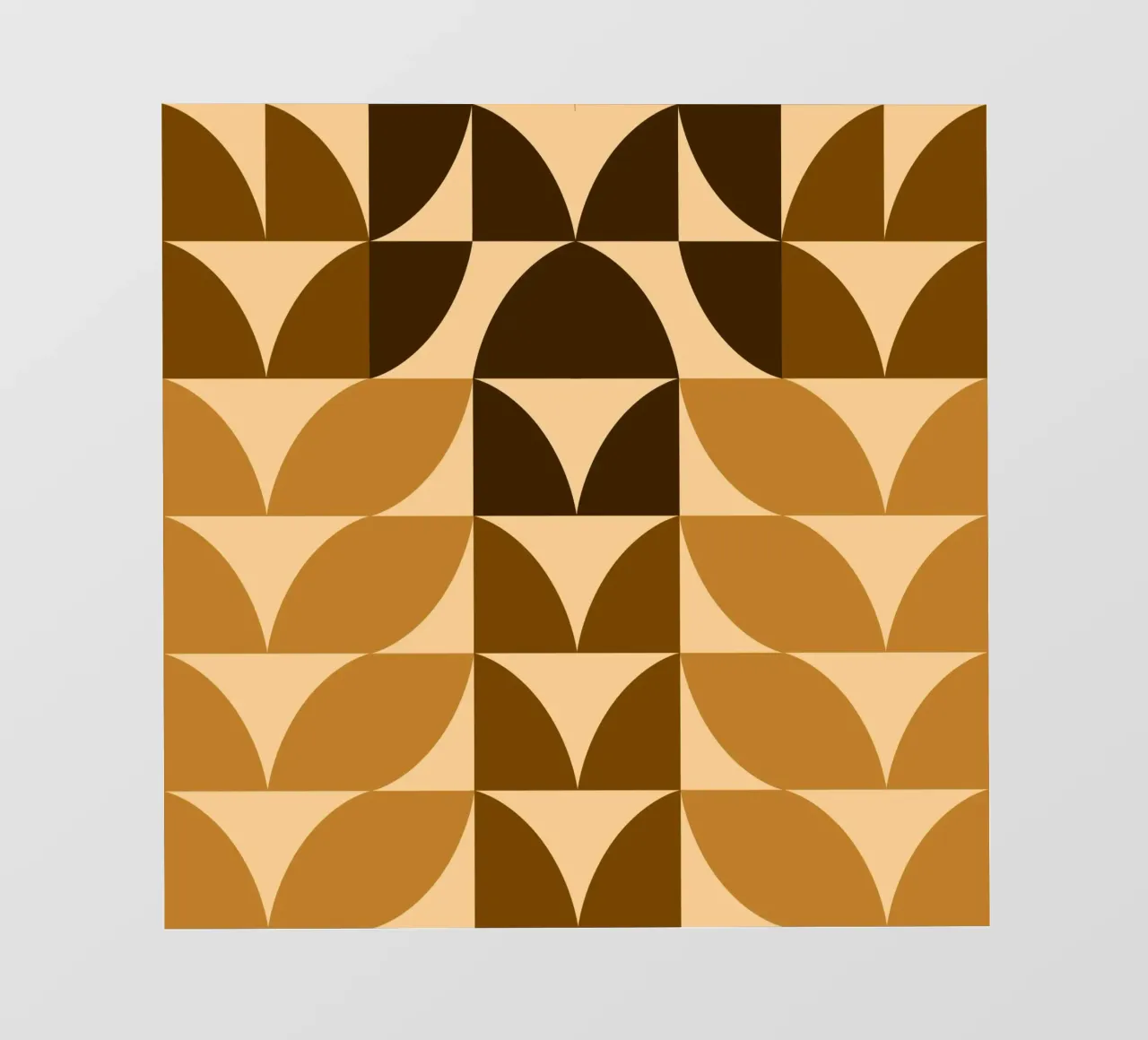 Foglie d'autunno geometriche astratte telo in pvc da MirimoArt