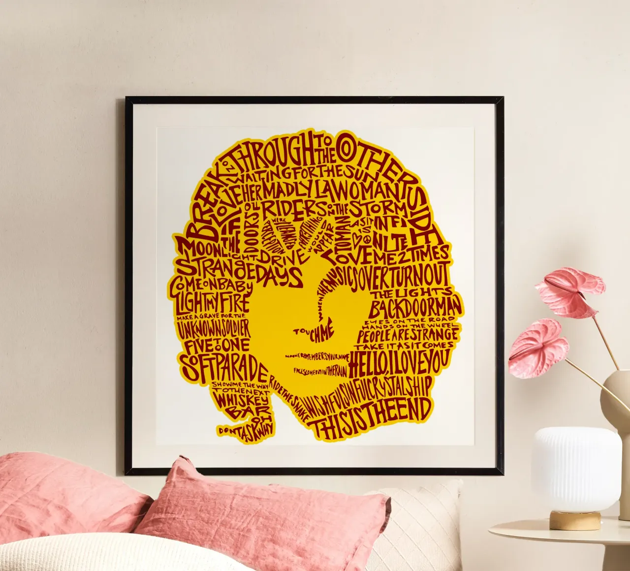 stile tipografico jim morrison poster da mannys_artt