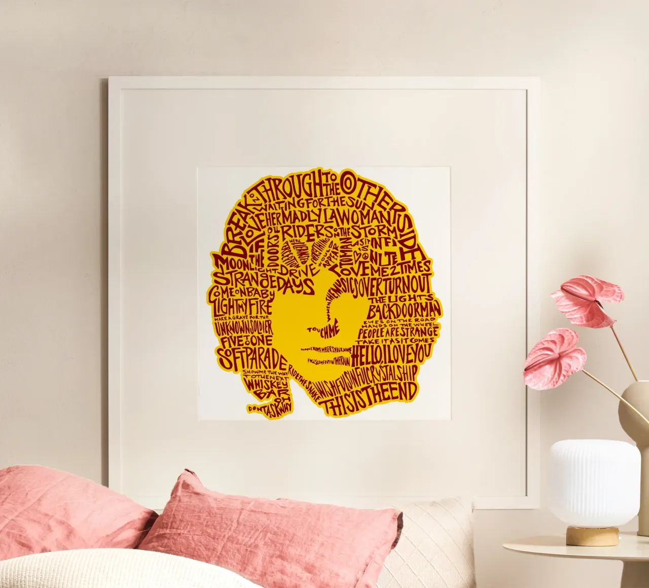 stile tipografico jim morrison poster da mannys_artt