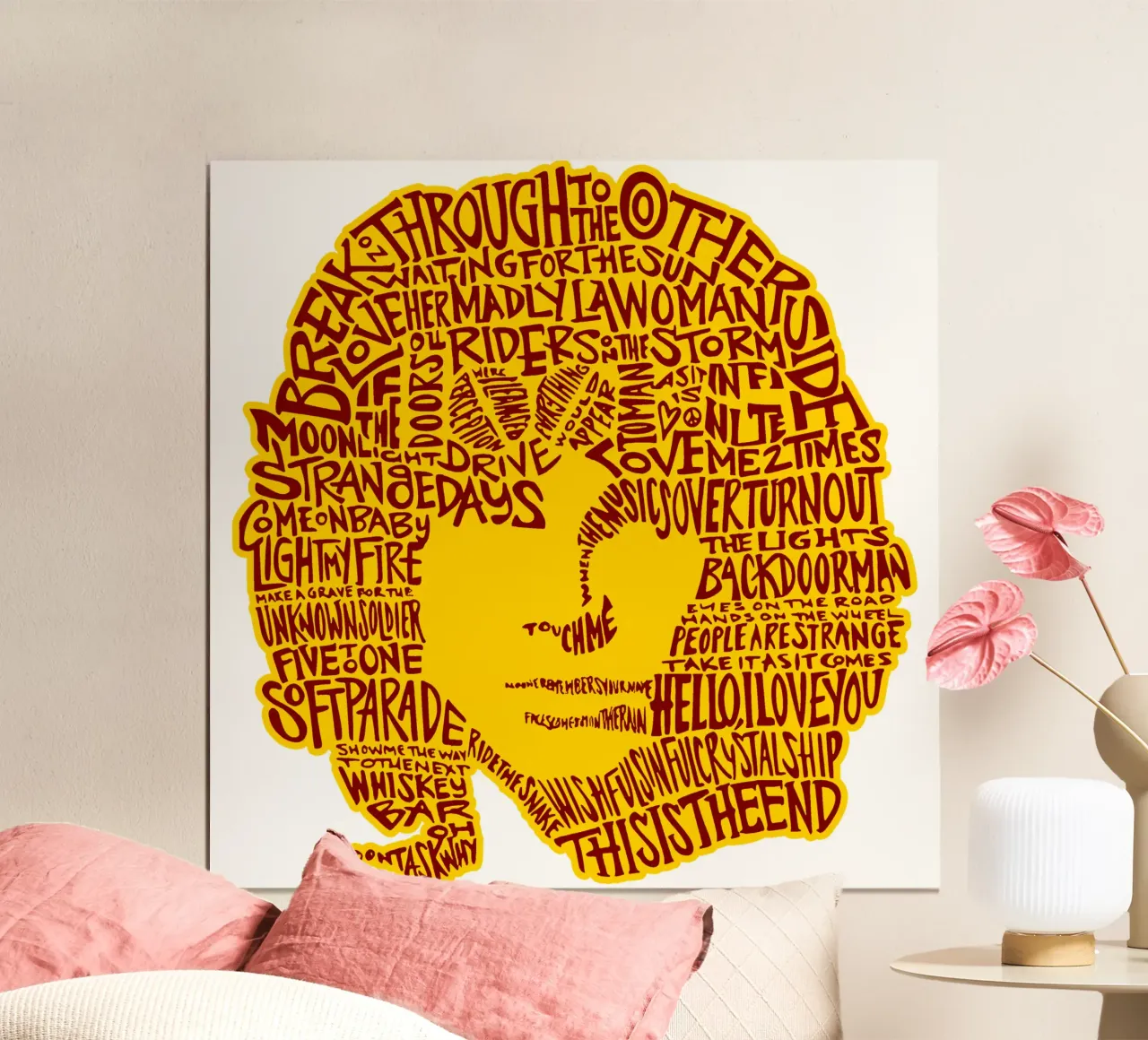 stile tipografico jim morrison poster da mannys_artt