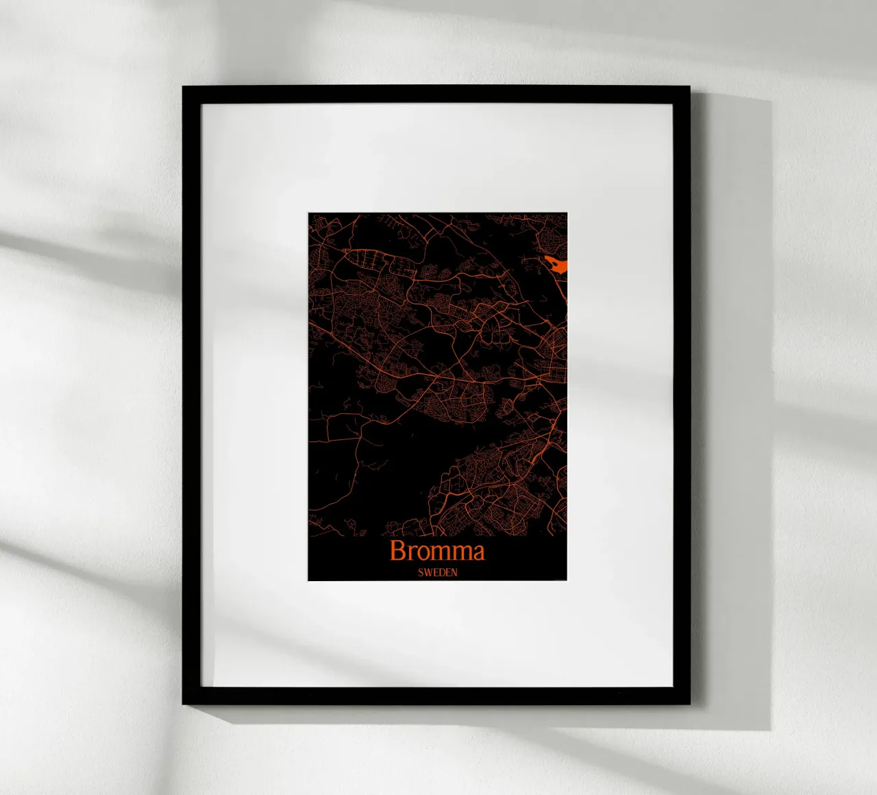 Bromma poster con telaio in legno da MiMap
