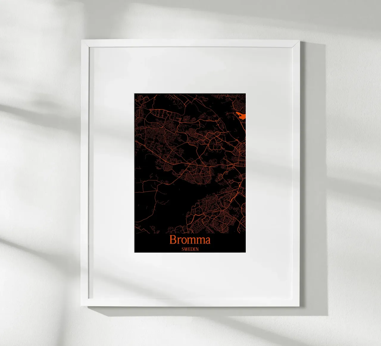 Bromma poster con telaio in legno da MiMap