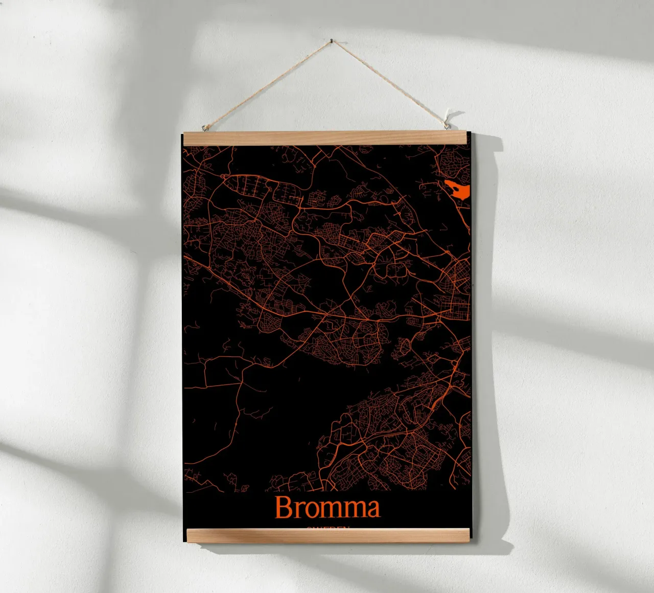 Bromma poster con telaio in legno da MiMap
