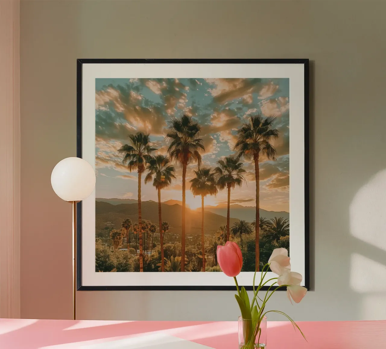 Sunset Palms poster de StillVibe Home