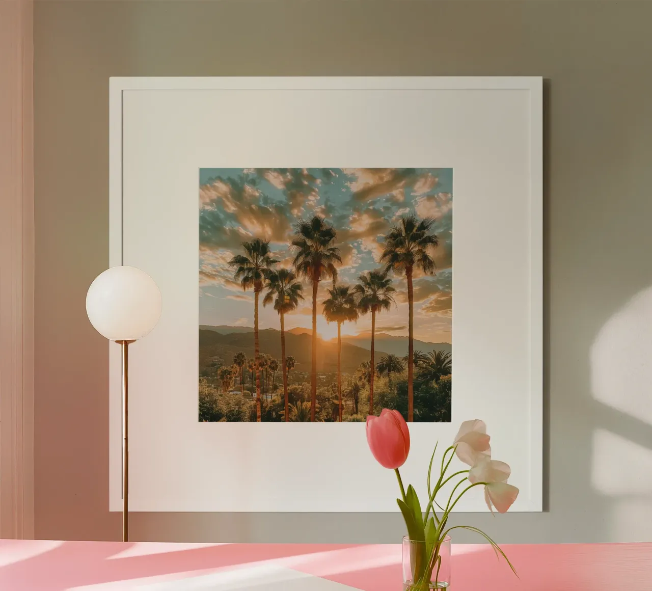 Sunset Palms poster de StillVibe Home