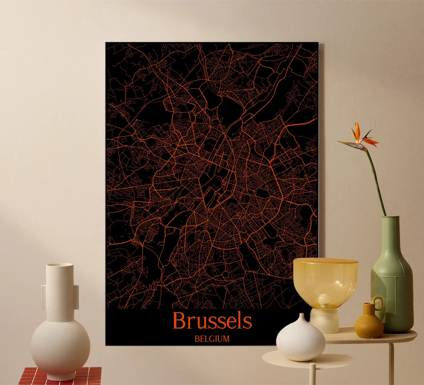 Brussels Acryl-Glas von MiMap