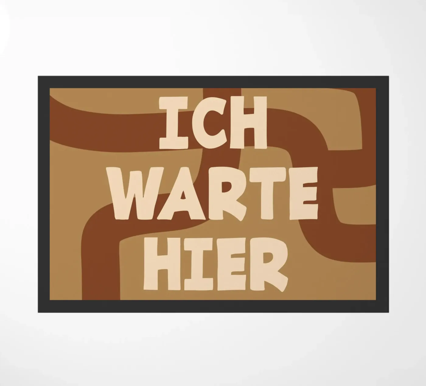 Ich Warte Hier Fußmatte von MODERN NUANCE