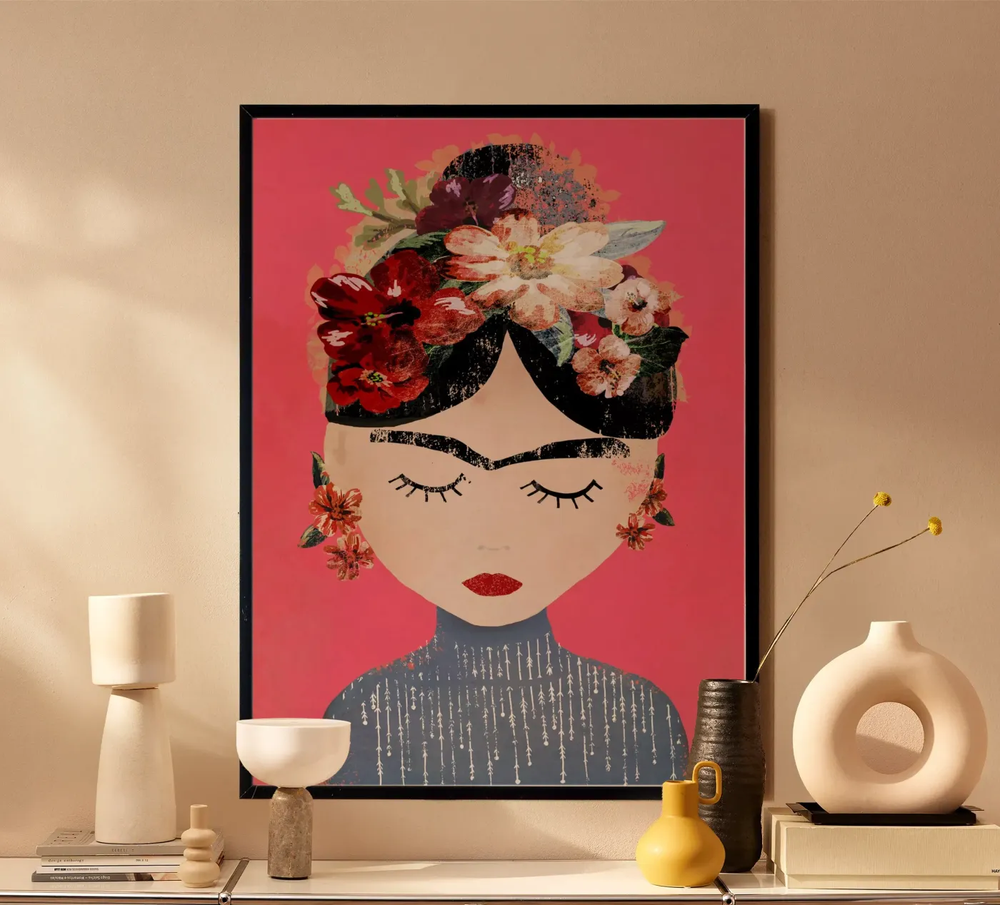 Frida (Pink) poster da treechild